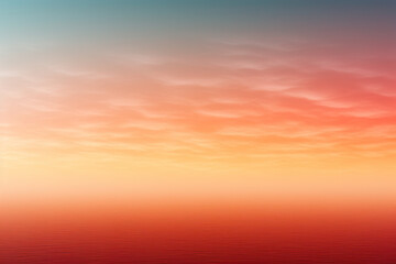Fototapeta premium A gradient of warm tones transitioning from sunrise to sunset, serving as a versatile and atmospheric background for various text themes. Generative Ai.