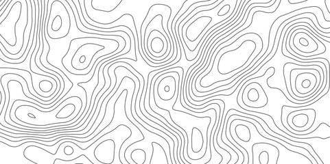 Abstract design with Seamless pattern with lines Topographic map. geographic mountain relief. Retro topographic map. geographic contour map paper texture. terrain path isolated on a white background.