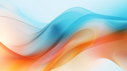 Obraz premium Abstract wavy shapes in colourful line curve motion graphic style