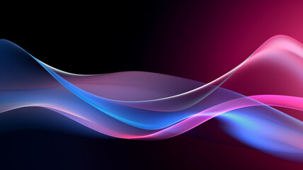 Fototapeta premium Abstract wavy shapes in colourful line curve motion graphic style