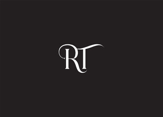 TR, RT font designs, Abstract Letters Logo