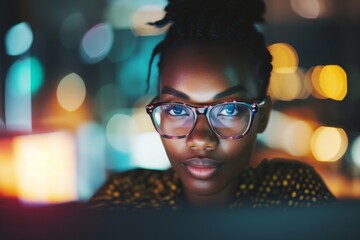 A businesswoman championing a coding bootcamp for women, driving tech education, gender diversity, and skills development in the tech sector. - obrazy, fototapety, plakaty