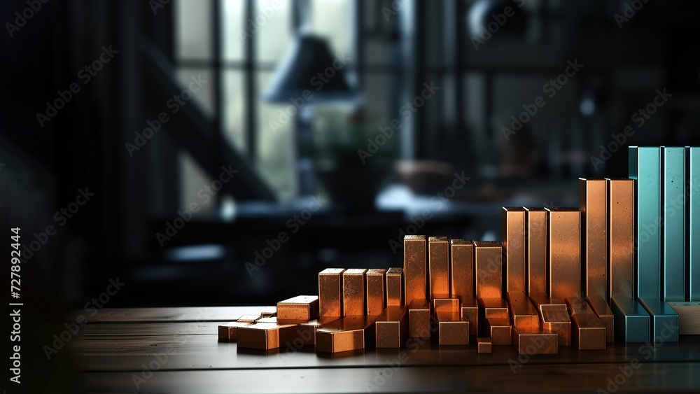 Poster graph growth data background