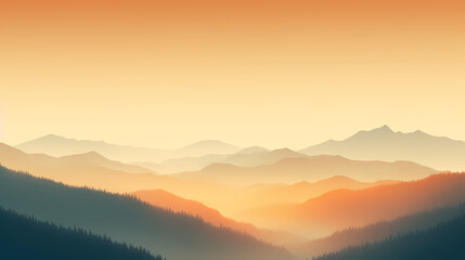 Obraz premium Majestic mountains, panoramic peaks PPT background