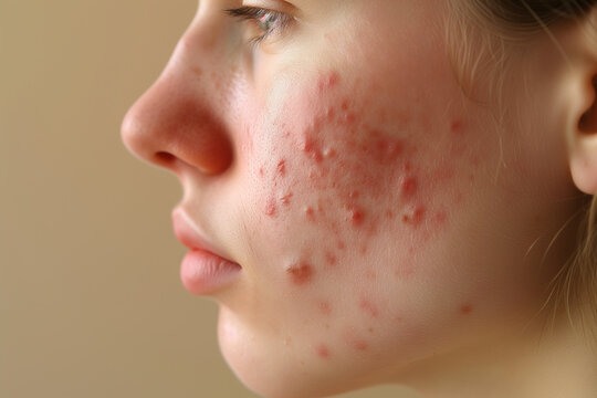 Acne Skin Close-up