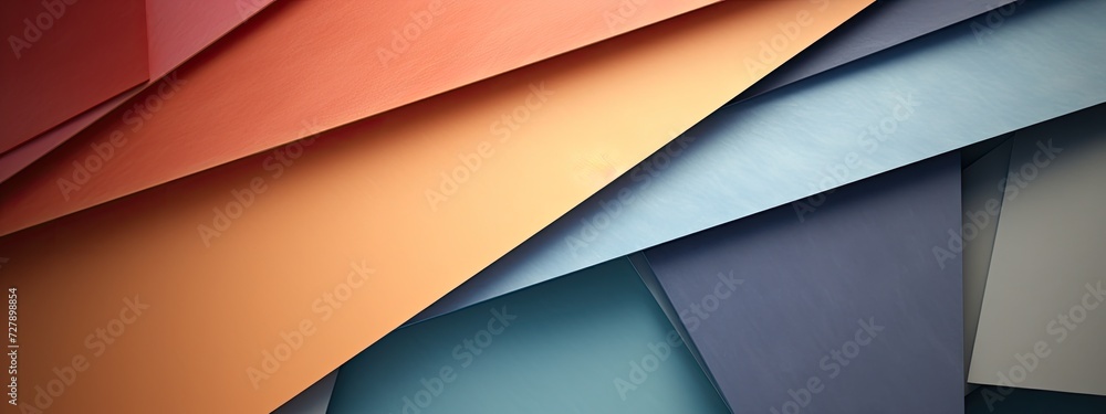 Poster a striking geometric pattern emerges from brightly colored shapes, forming an energetic and captivat