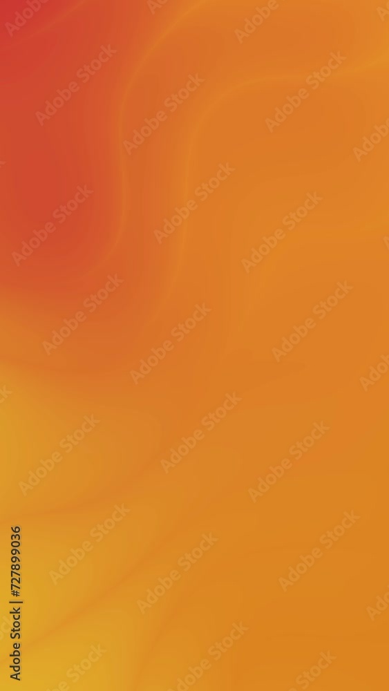 Poster Abstract orange motion background with lines. Dynamic animated loopable background video with wavy texture.