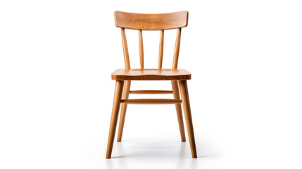 wood chair on white background