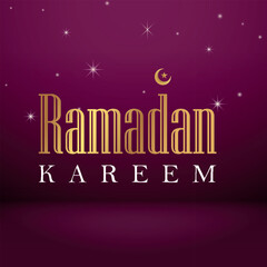 Ramadan Kareem realistic 3d background