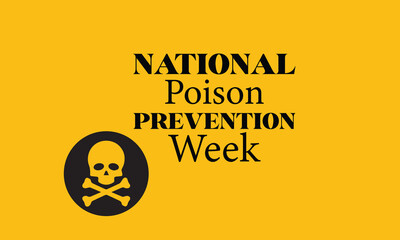 National Poison Prevention Week Stylish Text Design