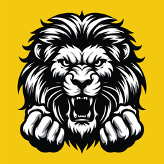 Obraz premium Tiger head boxing style vector logo illustration.