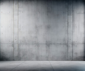 Concrete wall with soft gradient lighting, minimalistic and modern. Generative AI