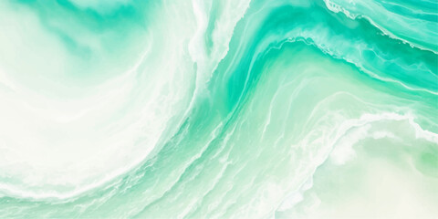 Fototapeta na wymiar Transparent abstract soft blue and green abstract water color ocean wave texture background. Banner Graphic Resource as background for ocean wave and water wave abstract graphics 