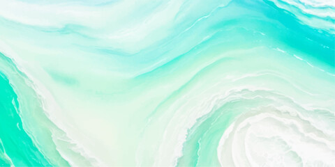 Fototapeta na wymiar Transparent abstract soft blue and green abstract water color ocean wave texture background. Banner Graphic Resource as background for ocean wave and water wave abstract graphics 