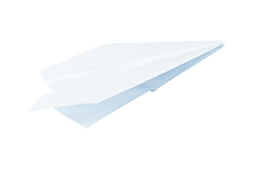white paper airplane isolated element