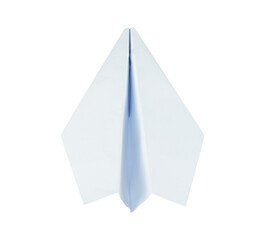 white paper plane origami isolated