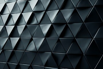 black triangles on a wall for an illusion effect, or illusion background