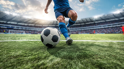 Obraz na płótnie Canvas soccer player in action