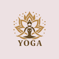 Unveiling the Essence of Yoga through our Emblematic Vector Logo.