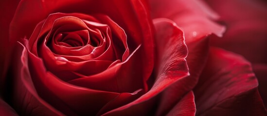 Close-Up of a Big, Red Rose: Close-Up Shots Reveal the Beauty of this Big, Red Rose in Stunning Detail