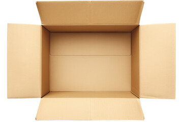 delivery box carton isolated on white or transparent png