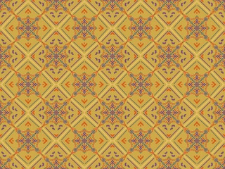 Ethnic ikat seamless pattern traditional design illustration for background carpet clothing and home decoration 