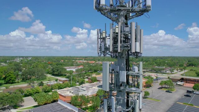 Aerial Footage Of Cell Tower Inspection Services