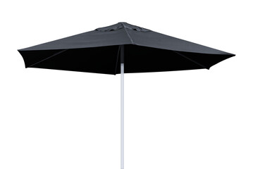 Black beach umbrella