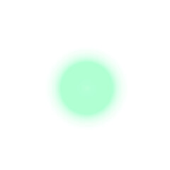  Green Glow Star. Light Glowing Effect. 