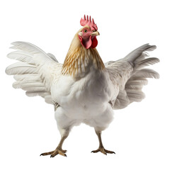 chicken isolated on white background
