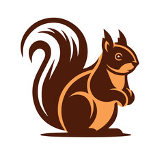 Cute squirrel cartoon vector Vintage t sahirt Design