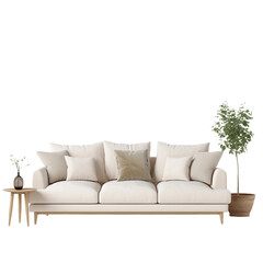 white sofa in a room