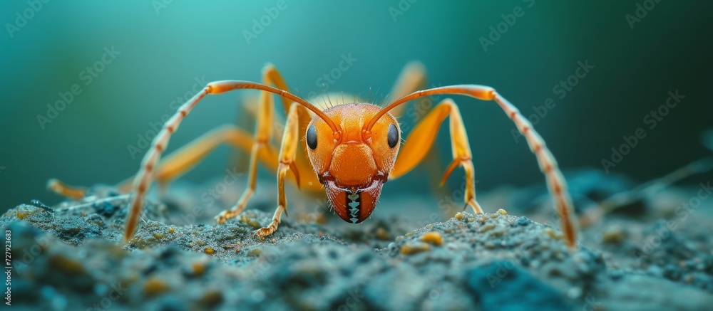 Wall mural Macro Ant Photography: Exquisite Nature Close-Ups of the Mighty Ant in its Macro Wonderland - Wall murals