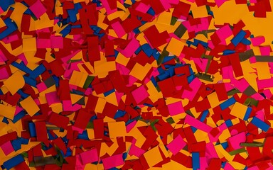 Colorful paper confetti background. Colorful confetti background