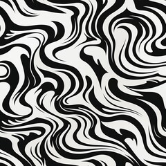 Fototapeta premium Seamless Zebra Print Pattern Texture Background for Textile Design and Fashion