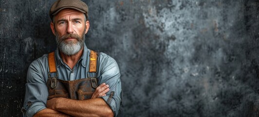 worker and professional builder with tools smiling and look at the camera