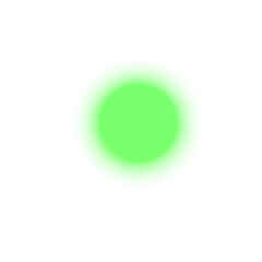  Green Glow Star. Light Glowing Effect. 
