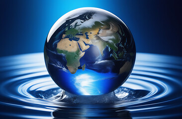 World Water Day Concept. Every Drop Matters. Saving water and world environmental protection and earth day