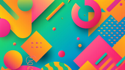 Sunshine yellow, deep pink, eggplant color geometric background vector presentation design. PowerPoint and Business background.