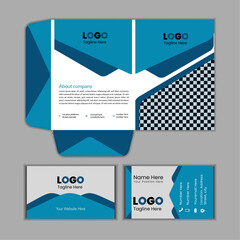 Creative business card and fill folder design.
