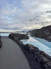 Walkway to the Blue Lagoon Iceland 