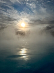 Sunrise over the Blue Lagoon, Iceland 
