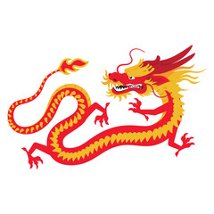 Obraz premium Illustration of Chinese Dragon