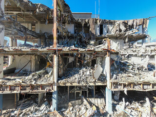 Various Downtown Raleigh Construction & Demolition: Feb 2024 - Drone 