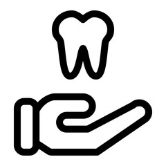 dental care line icon