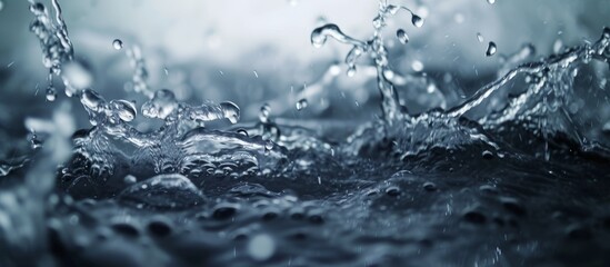 Close Up of Water Spray: A Close Up Image Showing Water Spray in Detail