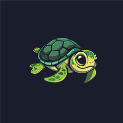 Turtle on the water