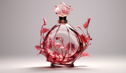 concept of fresh perfume aroma and floral fragrances.