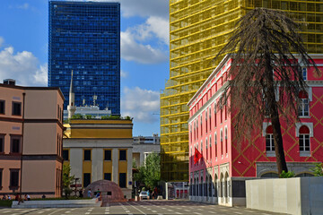 Tirana; Albania - august 29 2022 : city centre