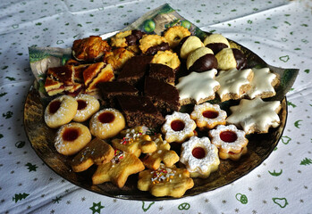 Weihnachtsgebäck verschieden Sorten